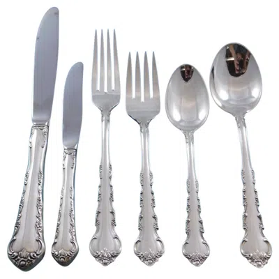 Pre-owned Towle Silversmiths Peachtree Manor By Towle Sterling Silver Flatware Set For 8 Service 52 Pieces