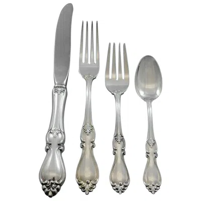 Pre-owned Towle Silversmiths Queen Elizabeth I By Towle Sterling Silver Flatware Set 12 Service 48 Pcs Dinner