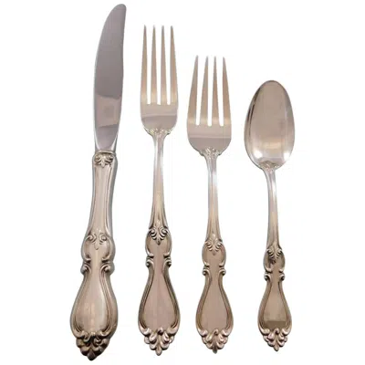 Pre-owned Towle Silversmiths Queen Elizabeth I By Towle Sterling Silver Flatware Set For 8 Service 38 Pieces In Brown