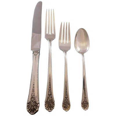Pre-owned Towle Silversmiths Royal Windsor By Towle Sterling Silver Flatware Service 12 Dinner Set 66 Pieces In Brown