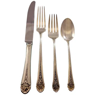 Pre-owned Towle Silversmiths Royal Windsor By Towle Sterling Silver Flatware Set Service 24 Pieces In Brown