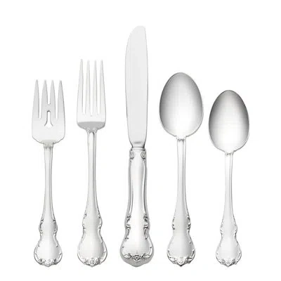 Towle Silversmiths Sterling Silver French Provincial 5 Piece Flatware Set, Service For 1