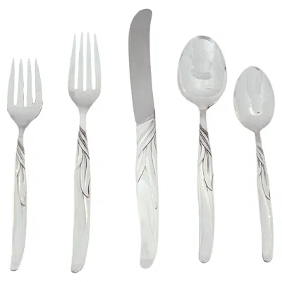 Pre-owned Towle Silversmiths Sterling Silver Mid-century Flatware Set