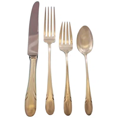 Pre-owned Towle Silversmiths Symphony By Towle Sterling Silver Flatware Set Service 24 Pieces In Brown