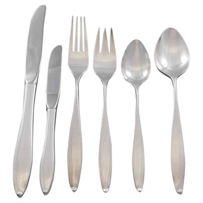 Pre-owned Towle Silversmiths Vespera By Towle Sterling Silver Flatware Set For 12 Service 86 Pieces Modern