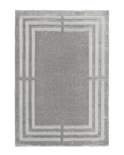 Town & Country Everyday Clean Lines Plush Shag Area Rug In Gray