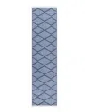 Town & Country Everyday Everwashª Woven Diamond Area Rug With Non-slip Backing In Blue