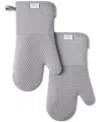 TOWN & COUNTRY LIVING BASICS SILICONE BASKETWEAVE OVEN MITTS, SET OF 2