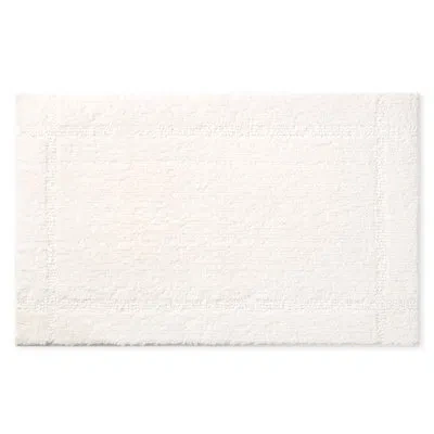 Town & Country Living Town & Country Everyday Ultra Plush Solid Tufted Border Machine Washable Bath Mat 20"x32" In White
