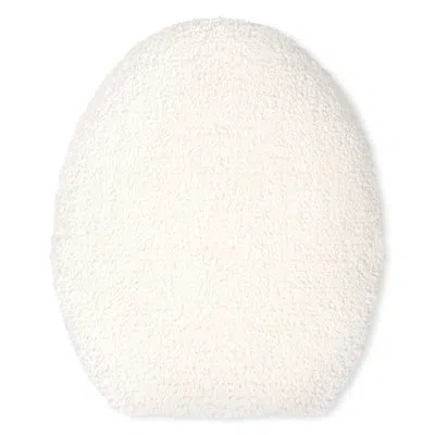 Town & Country Living Town & Country Everyday Ultra Plush Solid Tufted Toilet Lid Cover 18.5”x19.6 In White