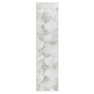 Town & Country Living Town & Country Luxe Maya Soft Arches Neutral Indoor Area Rug With High-low Texture, Gray