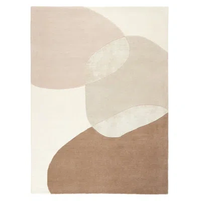 Town & Country Living Town & Country Luxe Oslo Abstract Colorblock Handcrafted Area Rug Beige/brown/grey In Brown;beige;gray