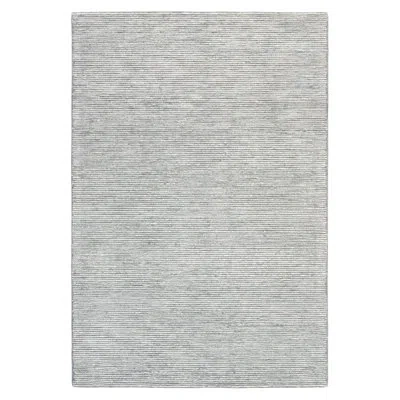Town & Country Living Town & Country Luxe Rita Ribbed Textured Handcrafted Area Rug Grey/blue/ivory In Blue;ivory;gray