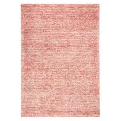 Town & Country Living Town & Country Luxe Rita Ribbed Textured Handcrafted Area Rug In Red;ivory