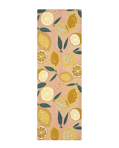 Town & Country Luxe Everwashª Woven Fresh Lemon Multi-use Decorative Rug In Pink