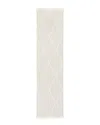 Town & Country Luxe Recycled High-low Contemporary Diamonds Plush Area Rug In Ivory