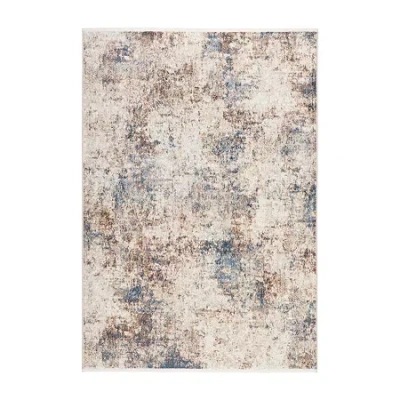 Town & Country Rein Pattern Washable Indoor Rectangular Area Rug In Multi