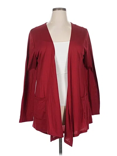 Towncraft Cardigan Sweater In Burgundy