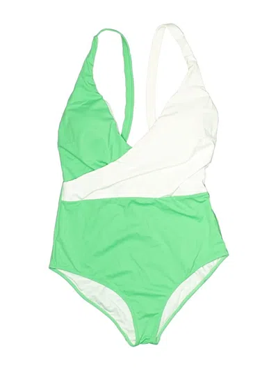 Pre-owned Towowge One Piece Swimsuit In Green