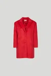 Toy G. Cappotto Monopetto Rosso In Rosso