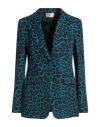 Toy G. Woman Blazer Deep Teal Size 10 Polyester, Elastane In Green