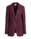 Toy G. Woman Blazer Magenta Size 6 Polyester, Elastane