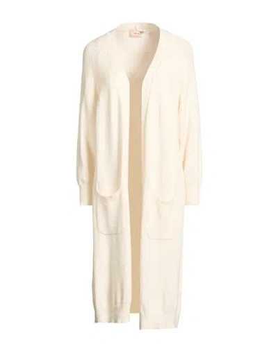 Toy G. Woman Cardigan Ivory Size M/l Viscose, Polyester, Polyamide In White