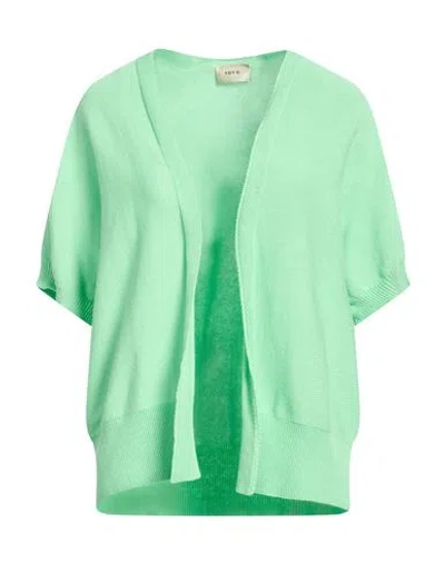 Toy G. Woman Cardigan Light Green Size M/l Cotton, Polyamide