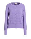 Toy G. Woman Cardigan Purple Size S/m Viscose, Polyester, Polyamide