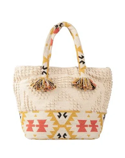 Toy G. Woman Handbag Beige Size - Cotton, Polyester, Metallic Fiber In Sand