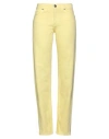 Toy G. Woman Jeans Yellow Size 8 Cotton