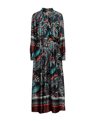 Toy G. Woman Long Dress Deep Jade Size Xl Polyester In Green