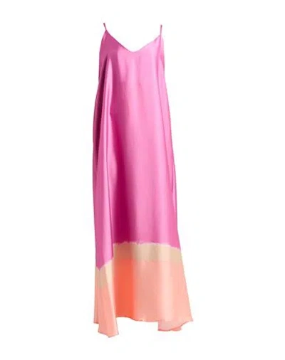 Toy G. Woman Maxi Dress Pink Size L Polyester