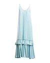 Toy G. Woman Maxi Dress Sky Blue Size L Polyester