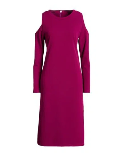Toy G. Woman Midi Dress Mauve Size L Polyester, Elastane In Purple