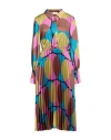 Toy G. Woman Midi Dress Mauve Size L Polyester In Purple