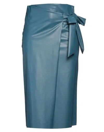 Toy G. Woman Midi Skirt Deep Teal Size Xl Polyurethane