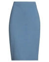 Toy G. Woman Midi Skirt Slate Blue Size 12 Viscose, Nylon, Elastane