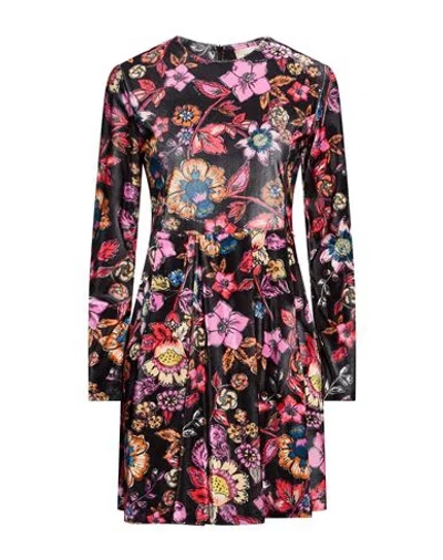 Toy G. Woman Mini Dress Black Size L Polyester, Elastane In Multi