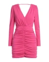 Toy G. Woman Mini Dress Fuchsia Size L Polyester, Elastane In Pink