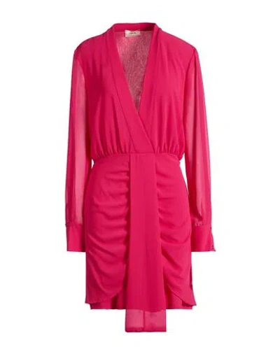 Toy G. Woman Mini Dress Fuchsia Size S Polyester In Animal Print