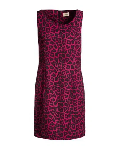 Toy G. Woman Mini Dress Mauve Size 12 Polyester, Elastane In Multi