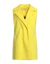 Toy G. Woman Overcoat & Trench Coat Yellow Size 6 Polyester, Viscose, Wool