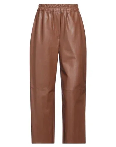 Toy G. Woman Pants Brown Size 10 Polyurethane