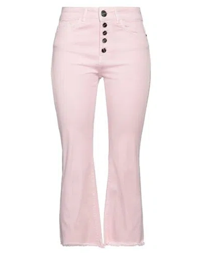 Toy G. Woman Pants Pink Size 10 Cotton, Elastane