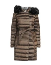Toy G. Woman Down Jacket Bronze Size Xxl Polyester In Yellow