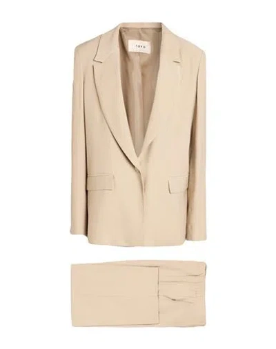 Toy G. Woman Suit Beige Size 12 Polyester, Elastane In Neutral