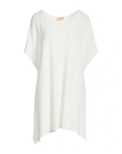 Toy G. Woman Sweater Ivory Size M/l Viscose, Polyamide In White