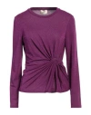 Toy G. Woman Sweater Mauve Size M Viscose, Polyester, Elastane In Purple