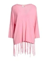 Toy G. Woman Sweater Pink Size M Viscose, Polyamide In Pink